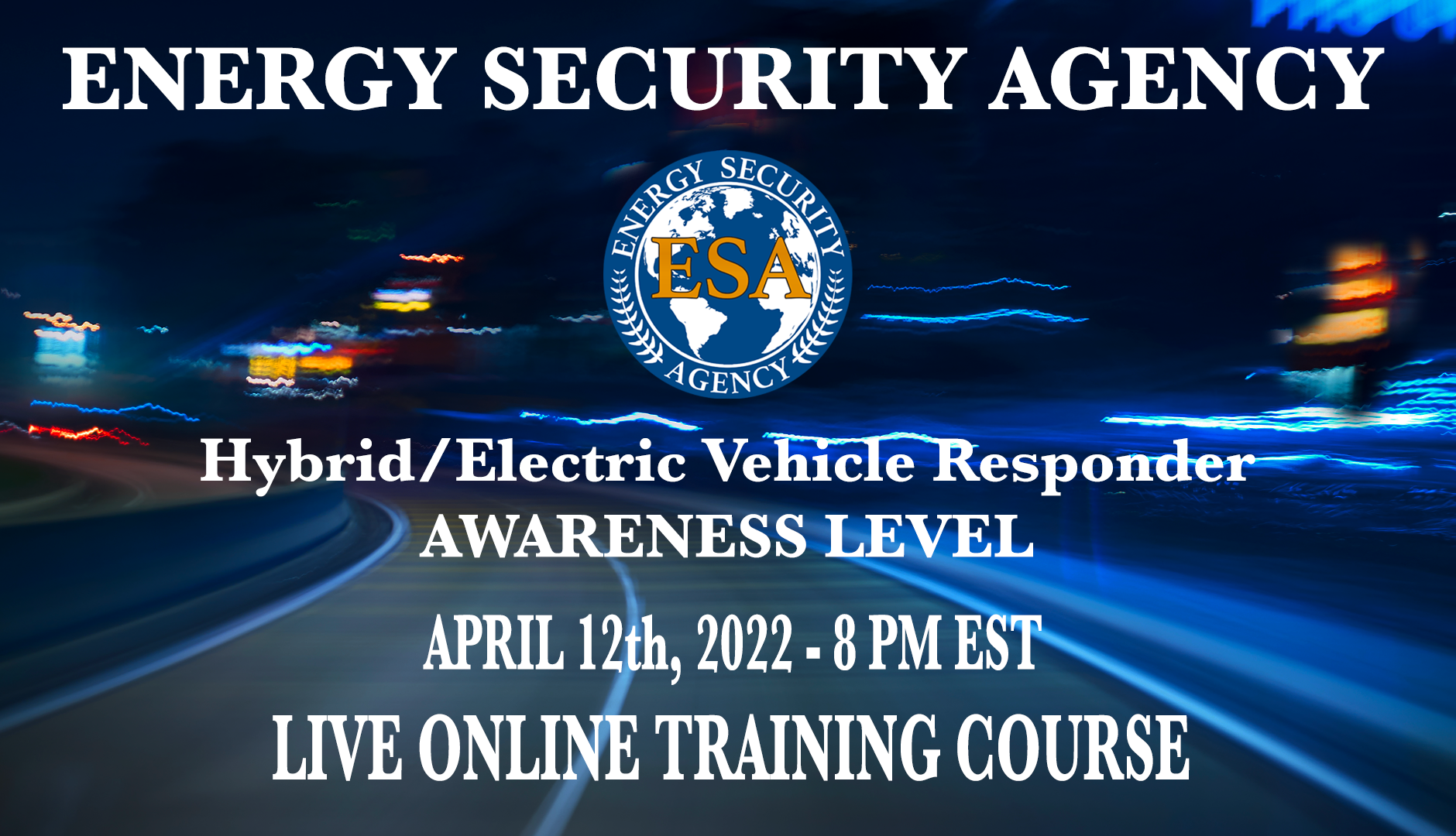ESAHybrid/Electric Vehicle Responder Awareness LevelCourse Energy